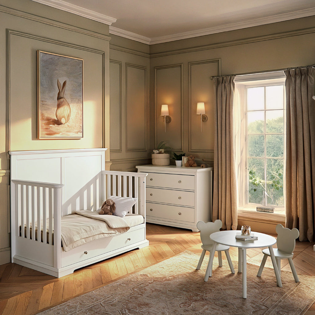 CuddleCo Beaumont Grand 2 Piece Nursery Furniture Set - White