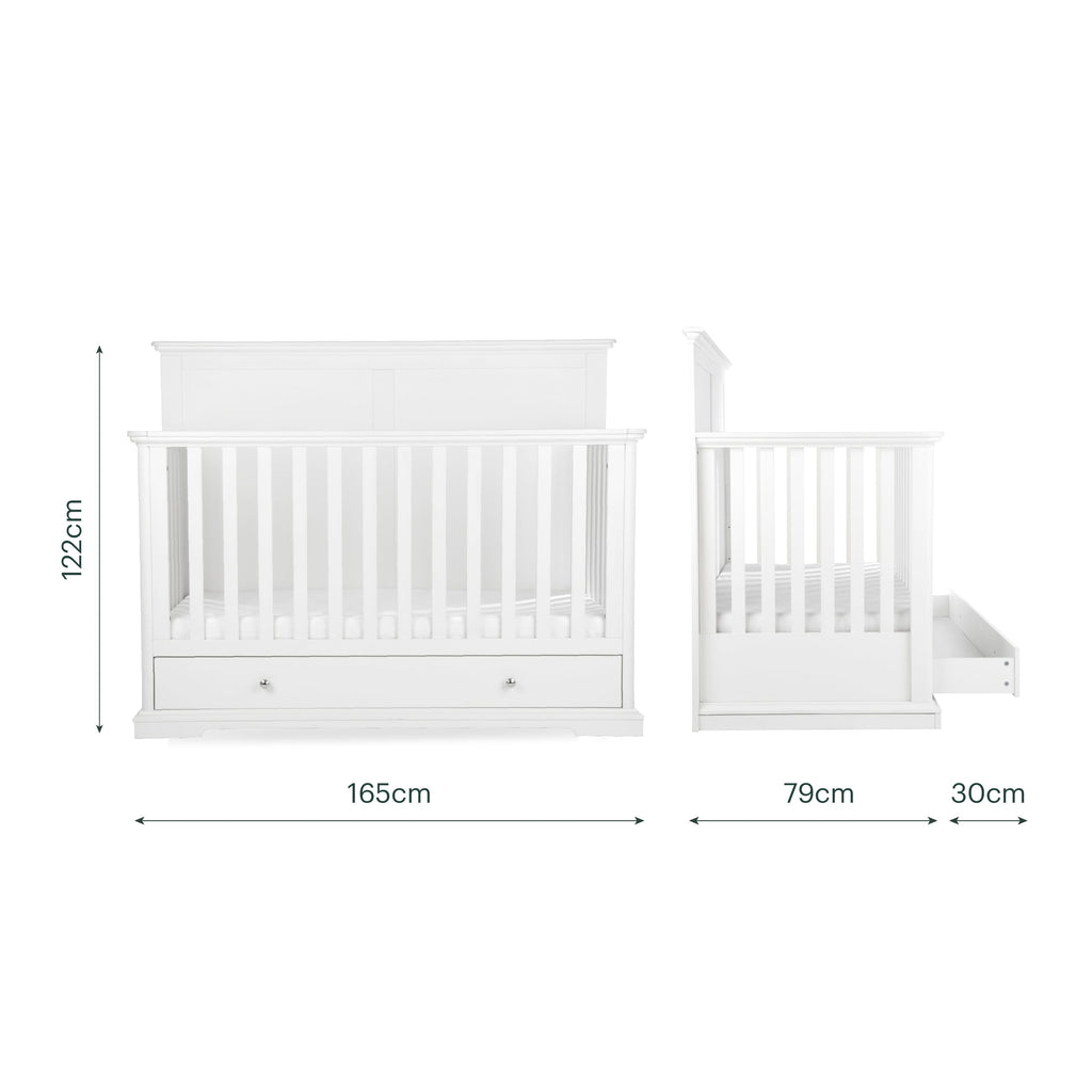 CuddleCo Beaumont Grand 2 Piece Nursery Furniture Set - White