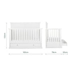 CuddleCo Beaumont Grand 2 Piece Nursery Furniture Set - White