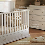 CuddleCo Beaumont Grand 2 Piece Nursery Furniture Set - White