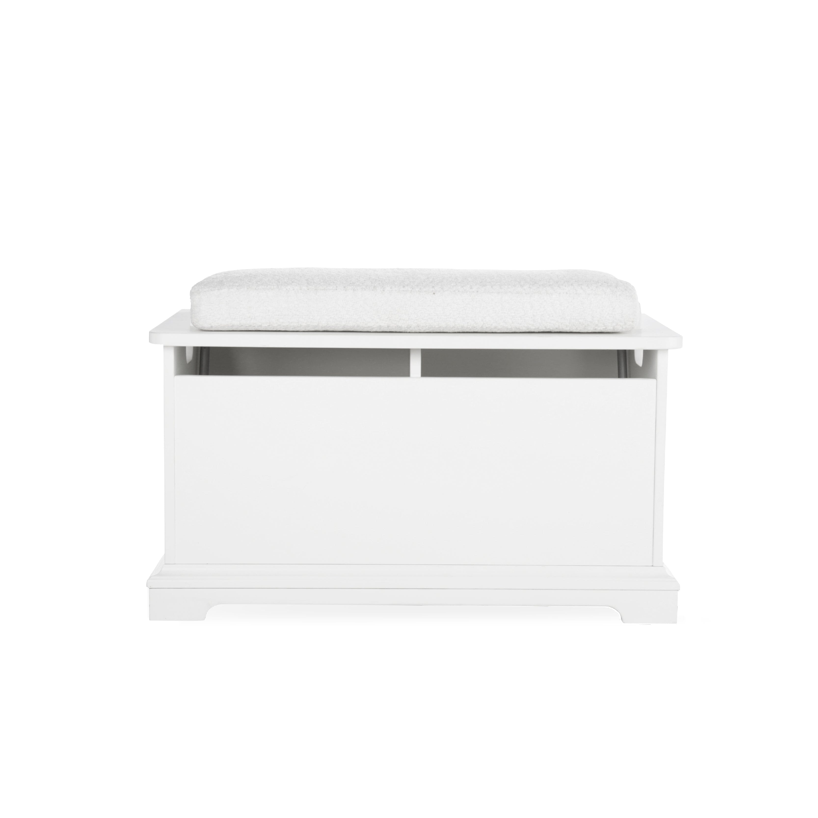 CuddleCo Beaumont Storage Box & Cushion Set - White