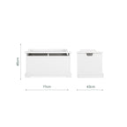 CuddleCo Beaumont Storage Box - White
