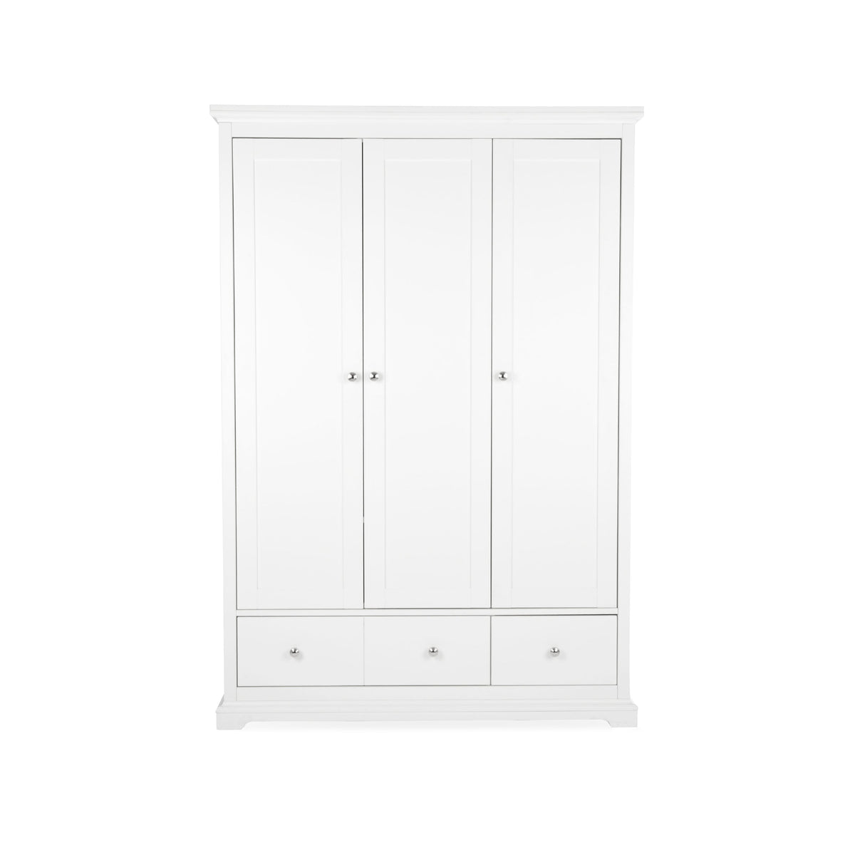 CuddleCo Beaumont Triple Wardrobe - White