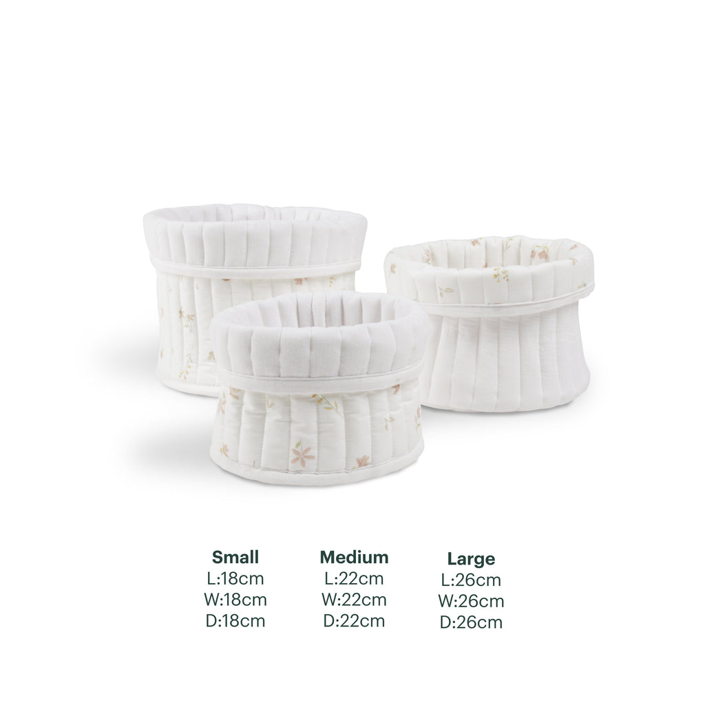 CuddleCo 3 Pack Storage Baskets - Cashmere Meadow