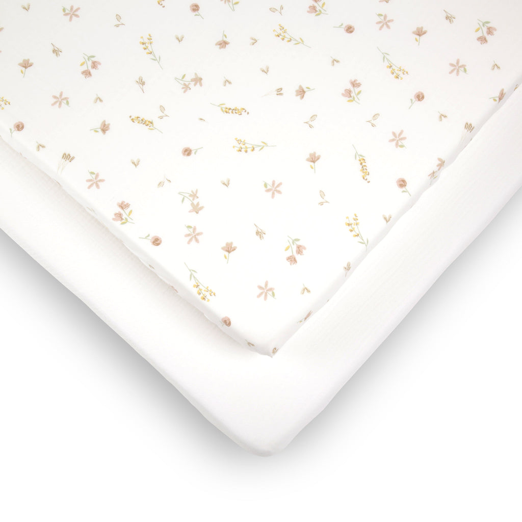 CuddleCo 4 Piece Cot Bed Bedding Set - Cashmere Meadow