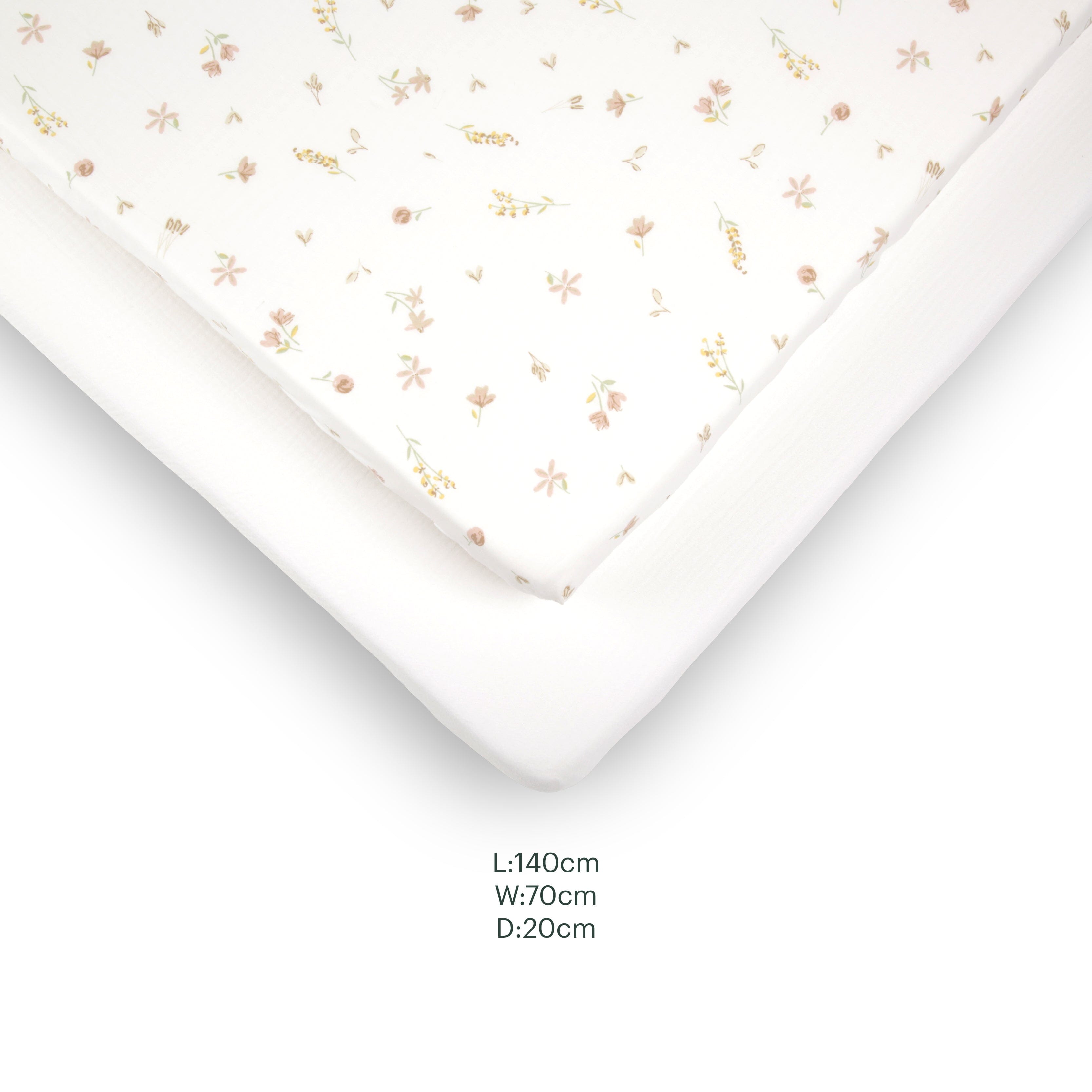 CuddleCo 4 Piece Cot Bed Bedding Set - Cashmere Meadow