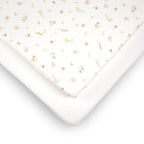 CuddleCo 2 Pack Cot Bed Sheets - Cashmere Meadow