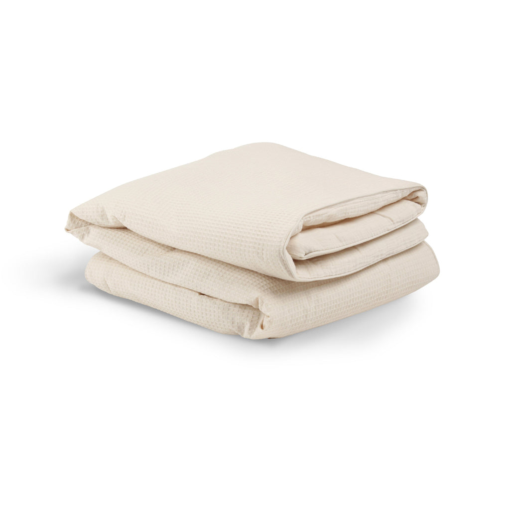 CuddleCo Cot Bed Quilt  - Cashmere Waffle
