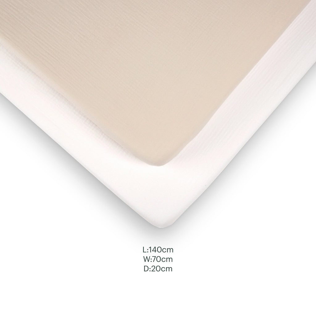 CuddleCo 2 Pack Cot Bed Sheets  - Cashmere Waffle