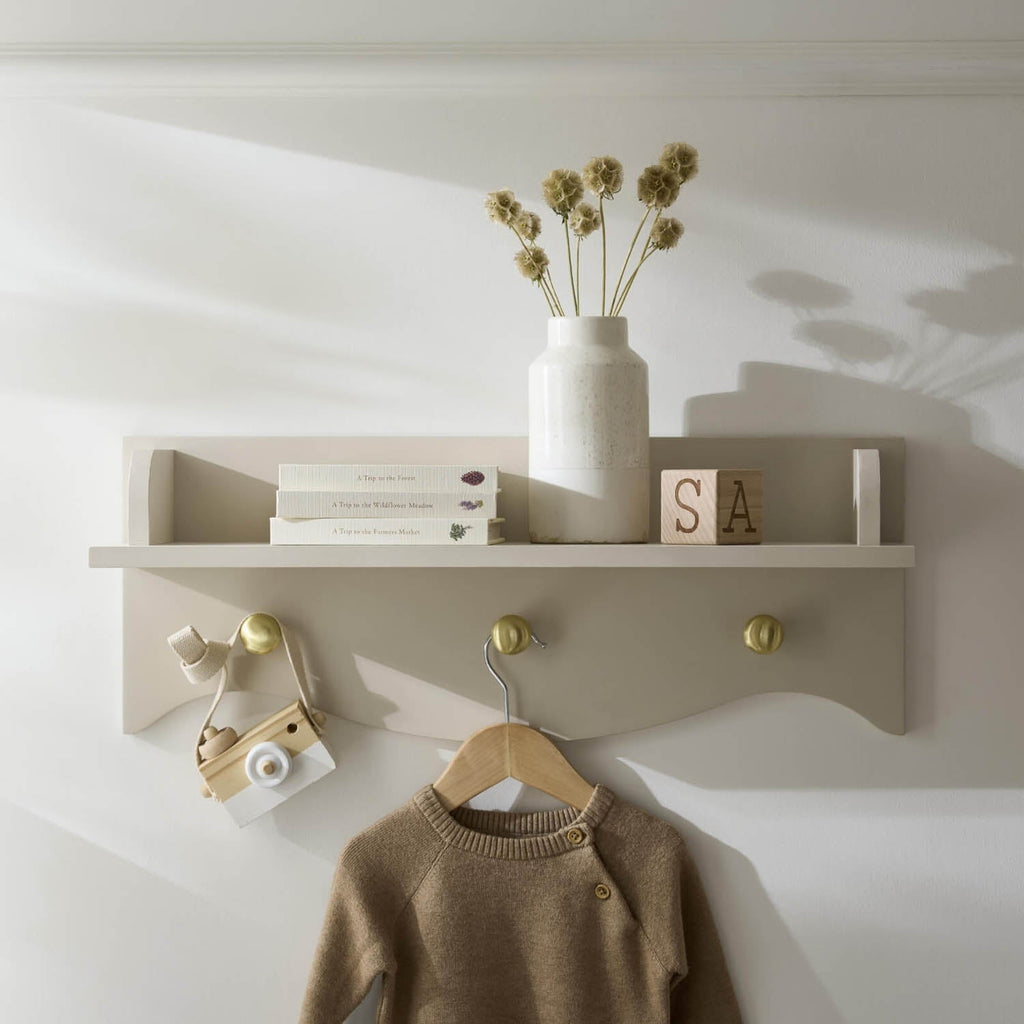 CuddleCo Clara Nursery Shelf - Cashmere and Ash