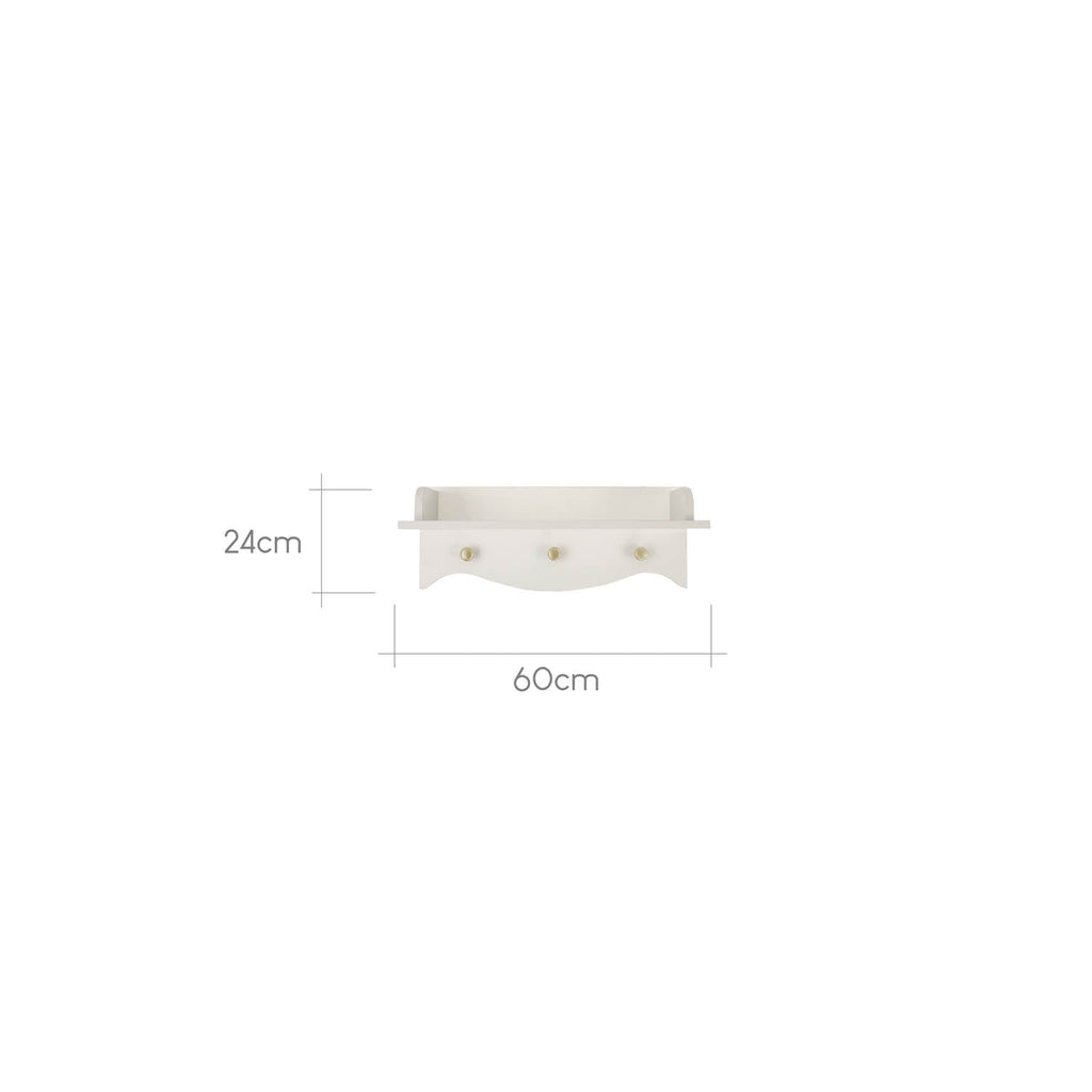 CuddleCo Clara Nursery Shelf - Cashmere and Ash