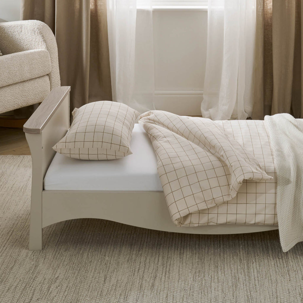CuddleCo Clara Toddler Bed - Cashmere and Ash
