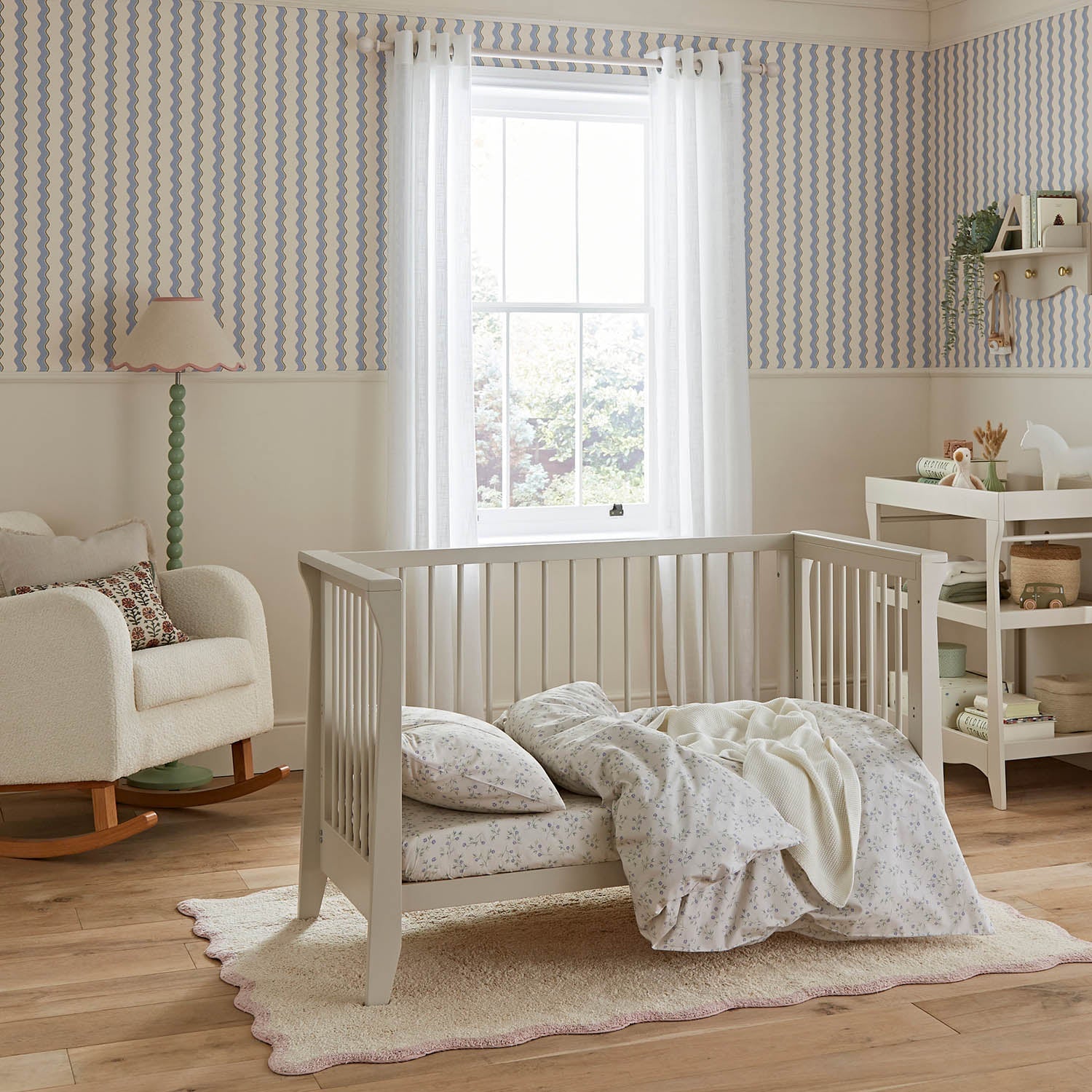 CuddleCo Clara Mini Cot Bed – Cashmere