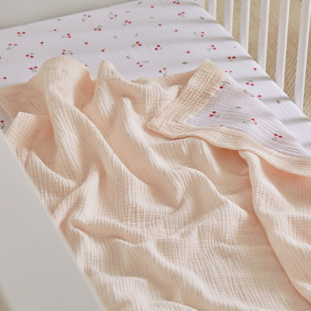CuddleCo Comforter Blanket - Ditsy Cherry