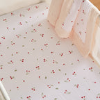 CuddleCo 2 Pack Universal Crib/Co-Sleeper Sheets - Ditsy Cherry