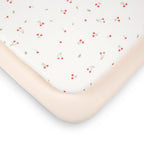 CuddleCo 2 Pack Universal Crib/Co-Sleeper Sheets - Ditsy Cherry