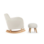 CuddleCo Etta Nursing Chair & Footstool - Bouclé Off White