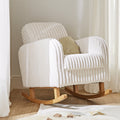 CuddleCo Etta Nursing Chair - Faux Fur Cream