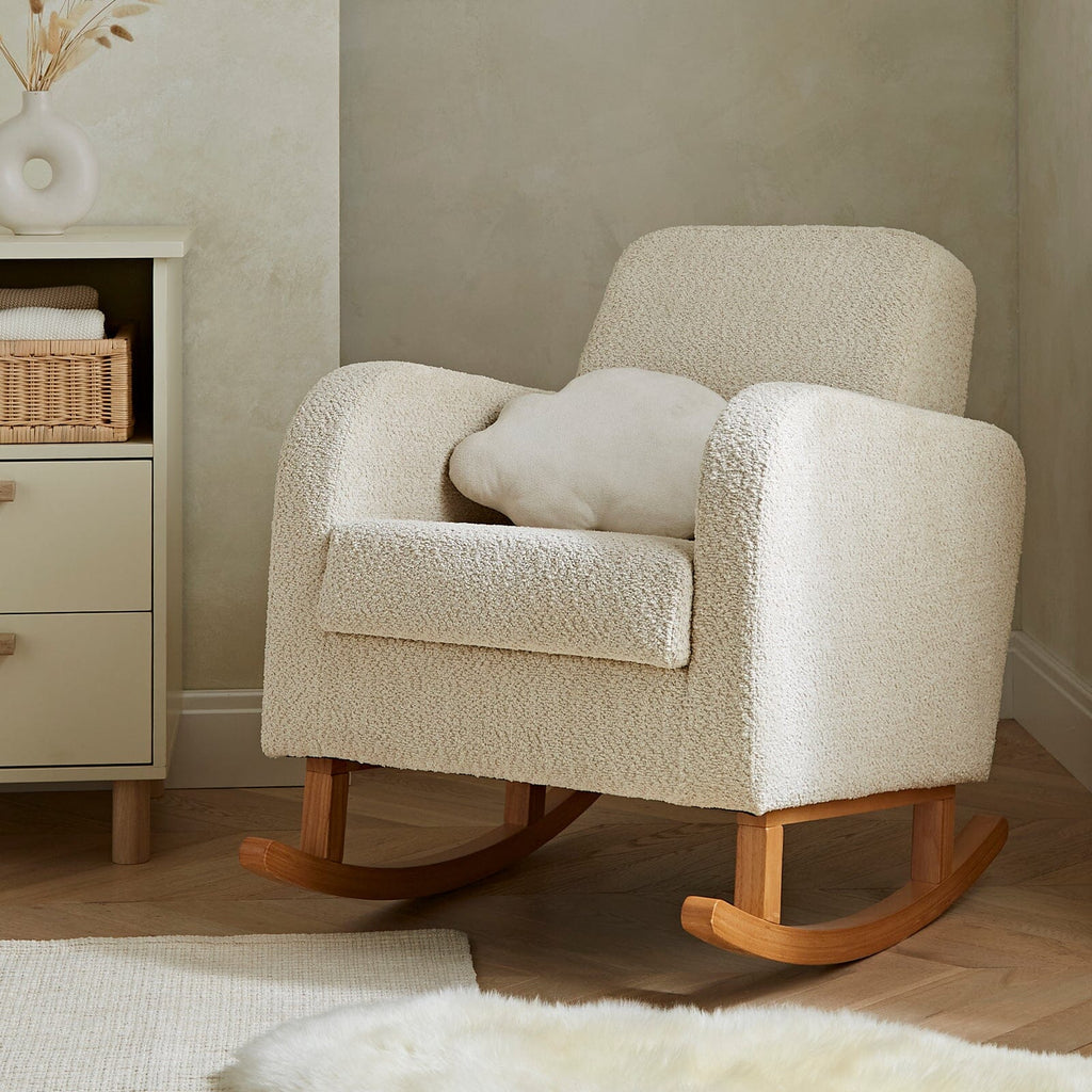 CuddleCo Etta Nursing Chair - Bouclé Mushroom