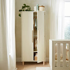 CuddleCo Harper Wardrobe - Cream & Ash