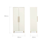 CuddleCo Harper Wardrobe - Cream & Ash