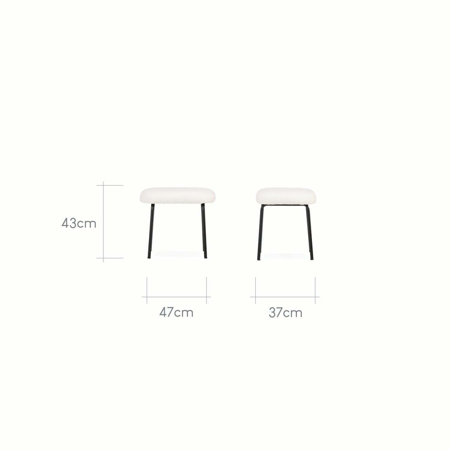 CuddleCo Marley Nursing Chair and Footstool - Teddy Off White