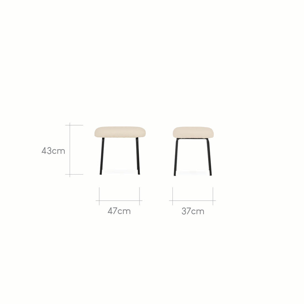 CuddleCo Marley Nursing Chair and Footstool - Teddy Light Beige