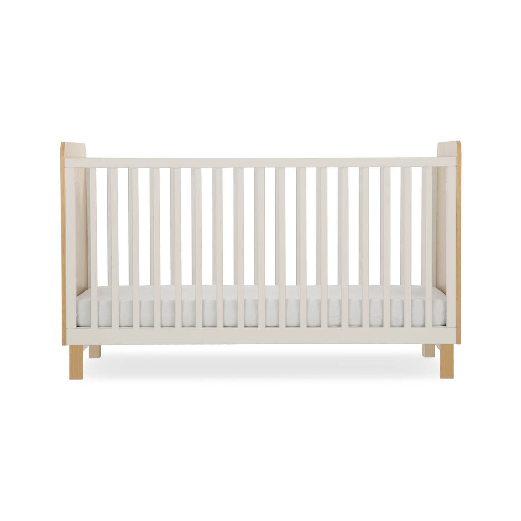CuddleCo Remi Cot Bed - Oak & Cashmere