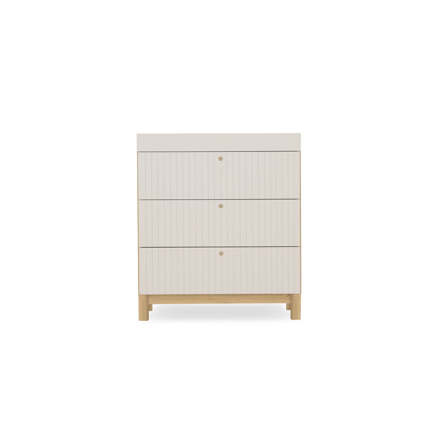 CuddleCo Remi 3 Piece Nursery Furniture Set - Oak & Cashmere