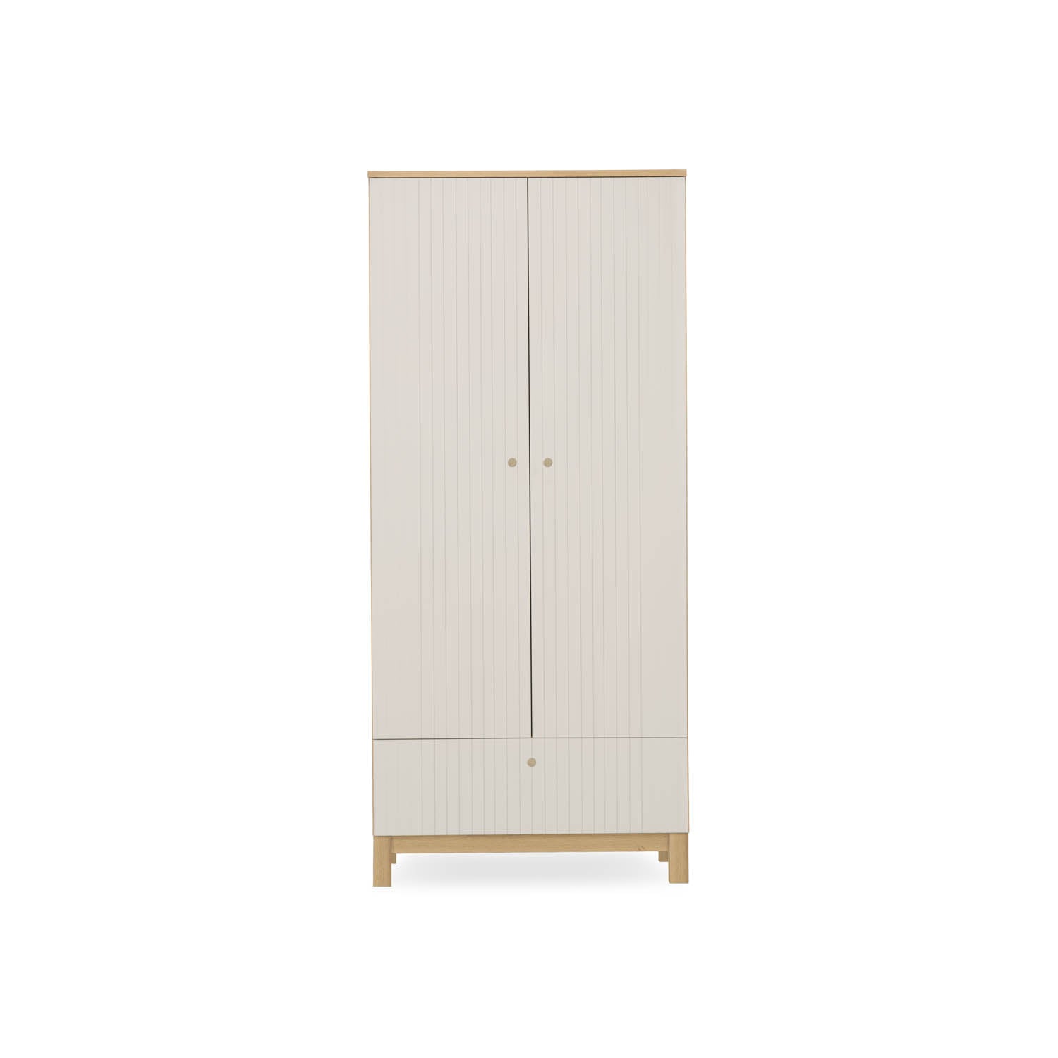 CuddleCo Remi 3 Piece Nursery Furniture Set - Oak & Cashmere