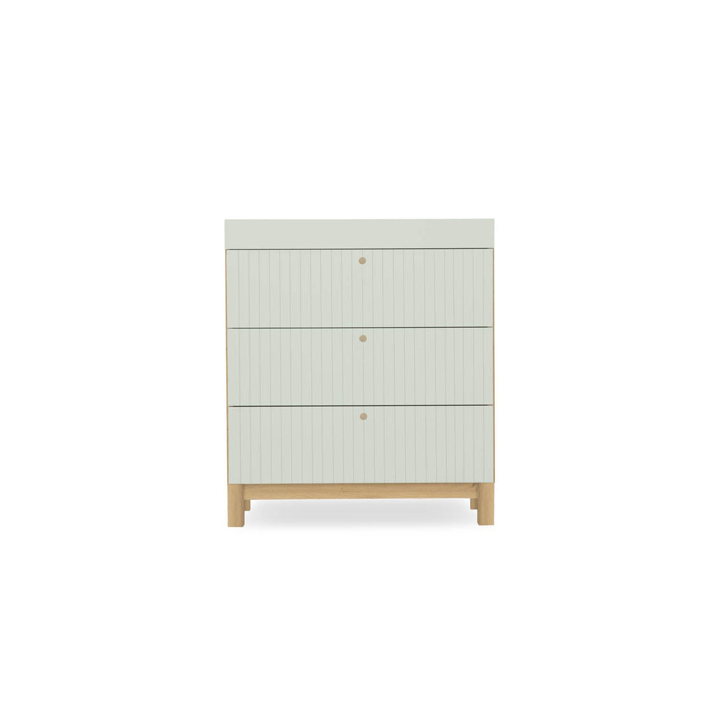 CuddleCo Remi 2 Piece Nursery Furniture Set - Oak & Green