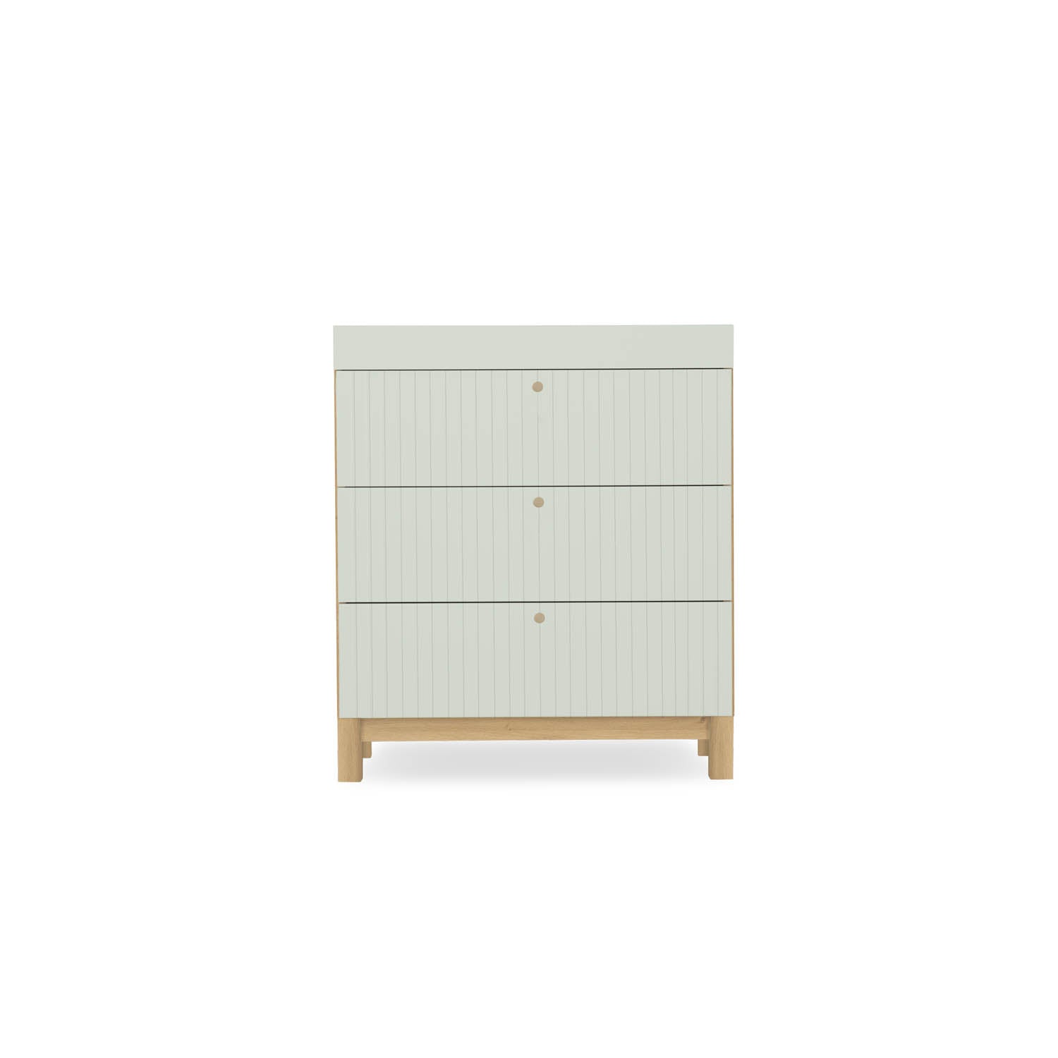 CuddleCo Remi 2 Piece Nursery Furniture Set - Oak & Green