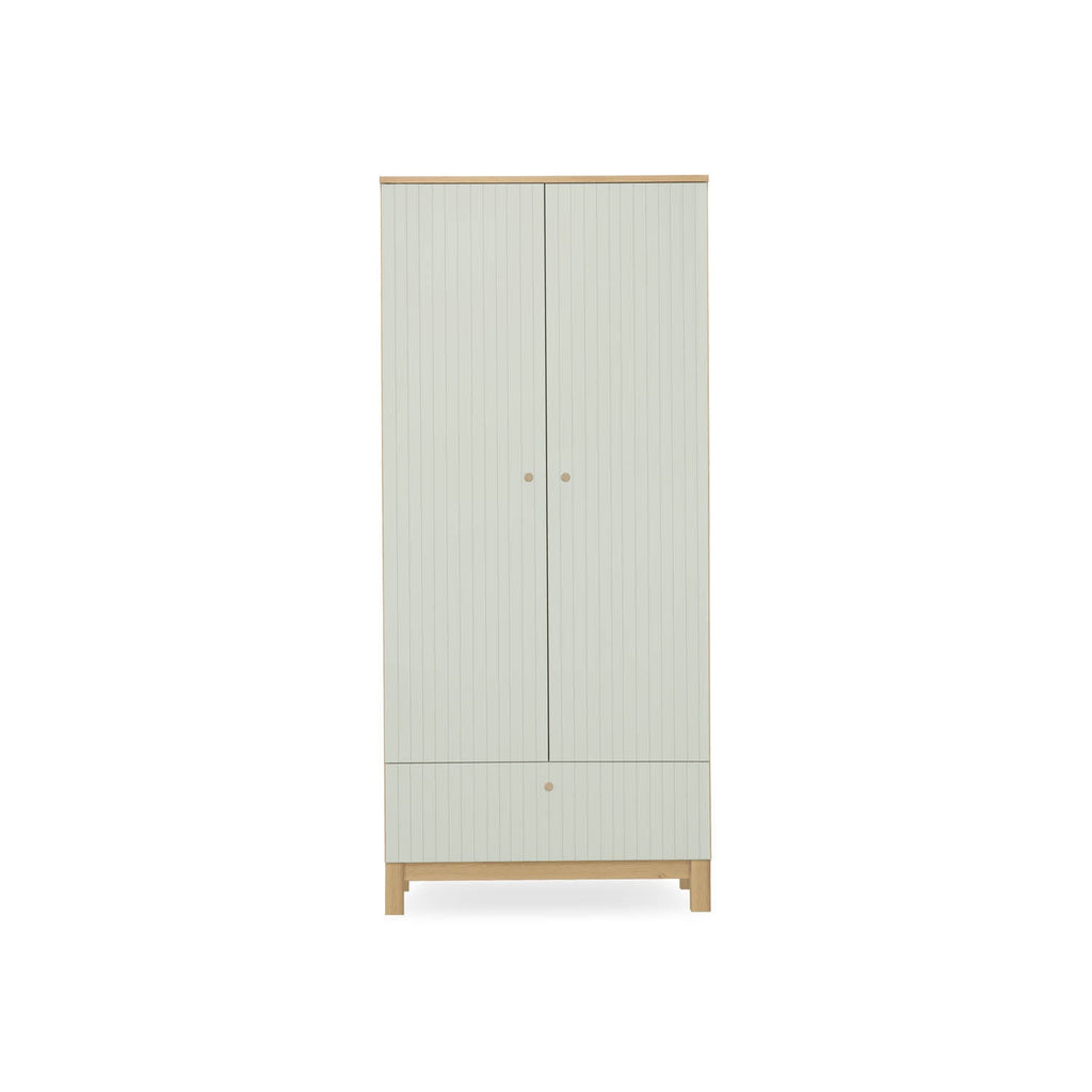 CuddleCo Remi Wardrobe - Oak & Green
