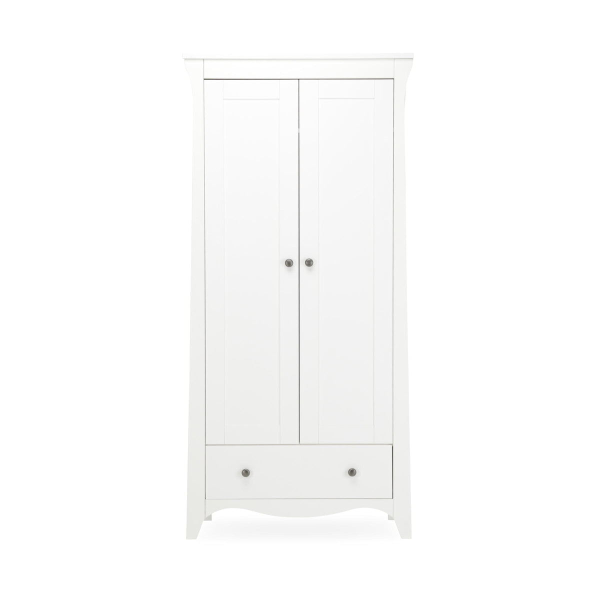 CuddleCo Clara 2 Door Double Wardrobe - White