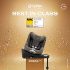 Cybex Sirona Ti i-Size 360° Car Seat with ISOFIX Base - Sepia Black