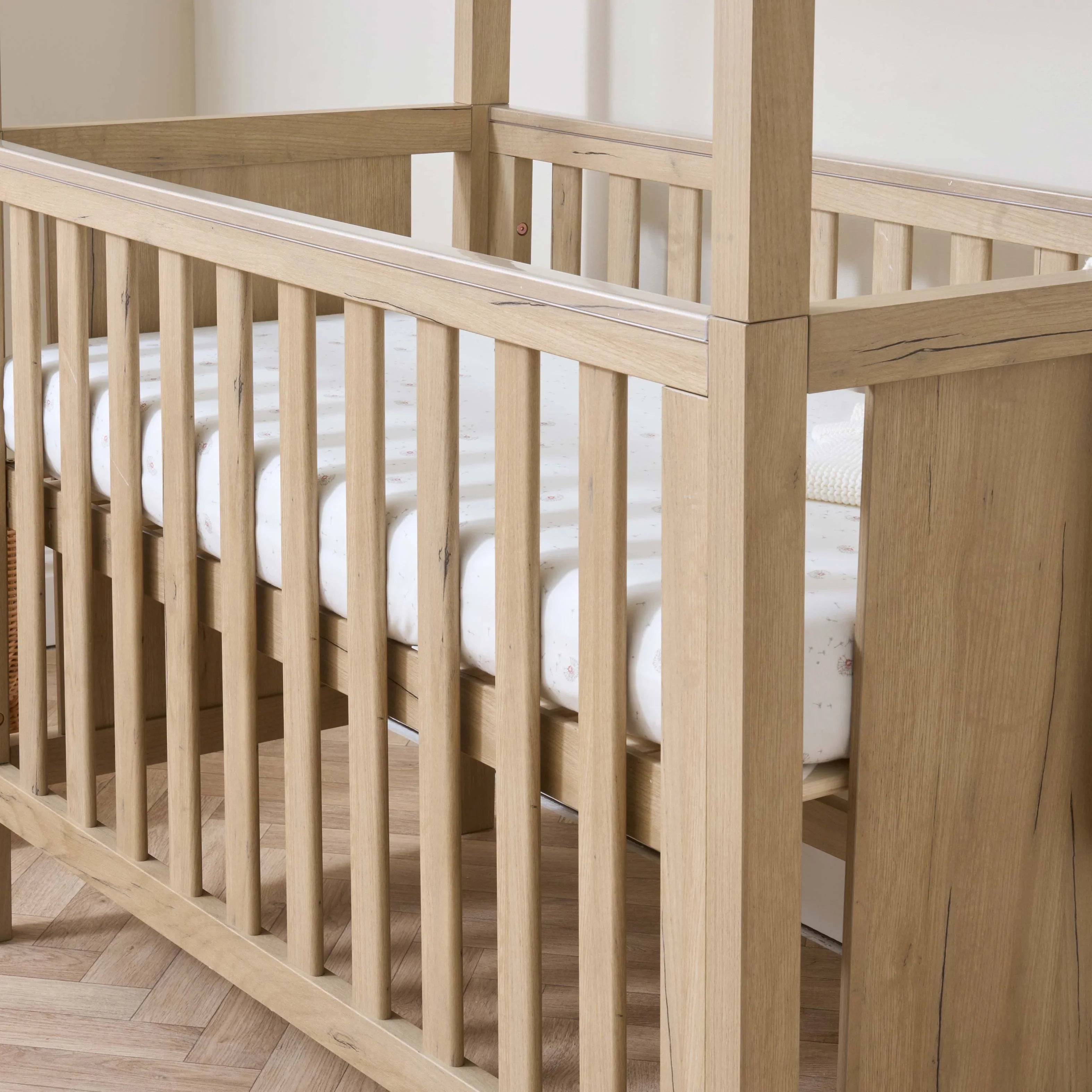 Tutti Bambini Casa 3 in 1 Cot Bed 120 x 60cm - Harvest Oak