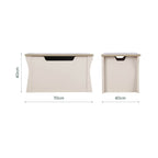 CuddleCo Clara Storage Box - Cashmere and Ash