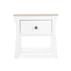 CuddleCo Clara Bedside Table - White and Ash