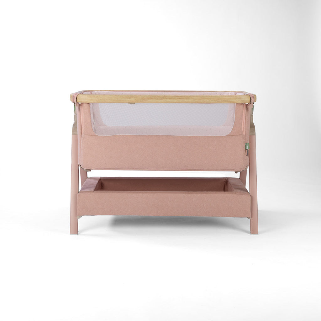 Tutti Bambini CoZee Air 2 Bedside Crib - Drifted Oak / Blush