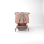 Tutti Bambini CoZee Air 2 Bedside Crib - Drifted Oak / Blush