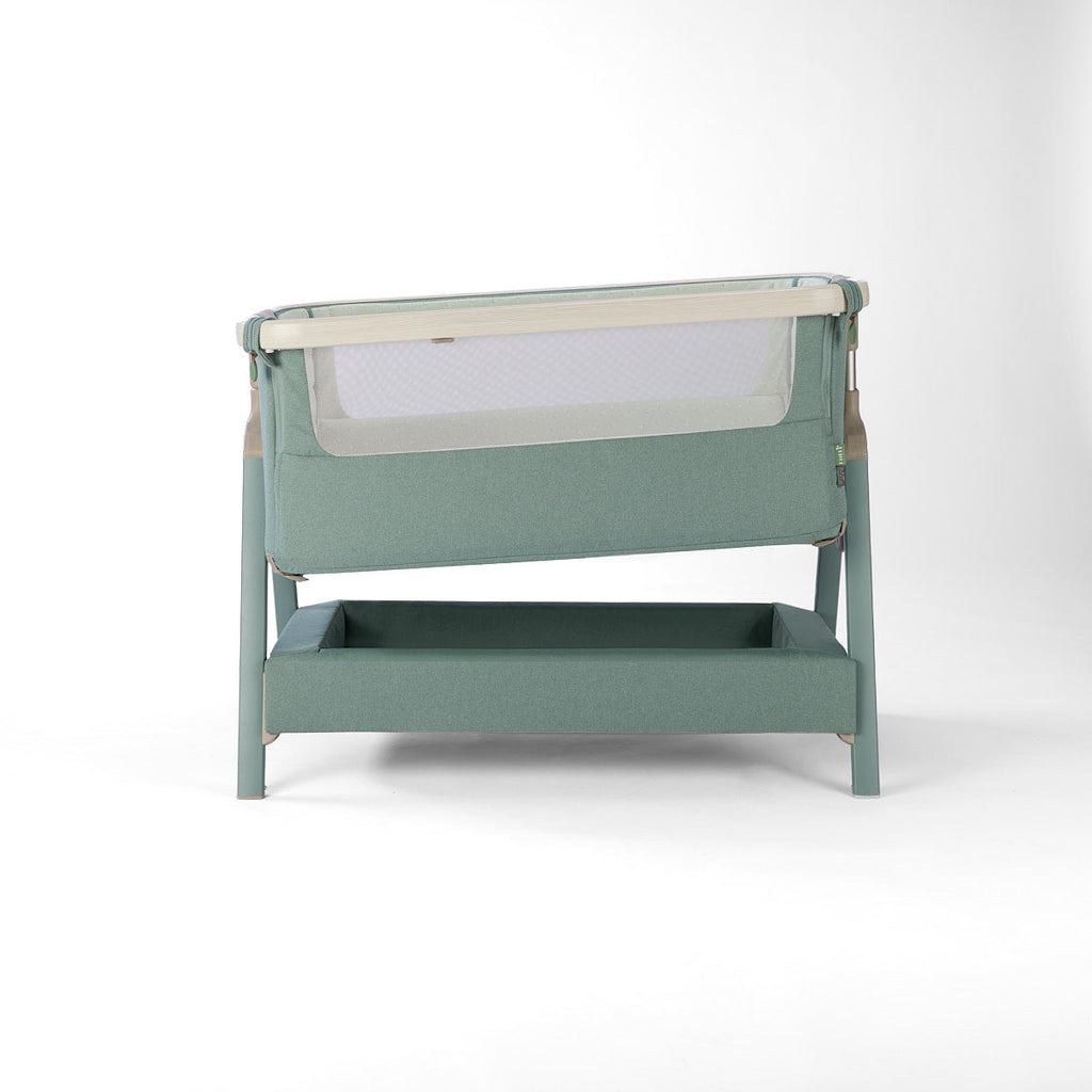 Tutti Bambini CoZee Air 2 Bedside Crib - Whitewash / Kelp