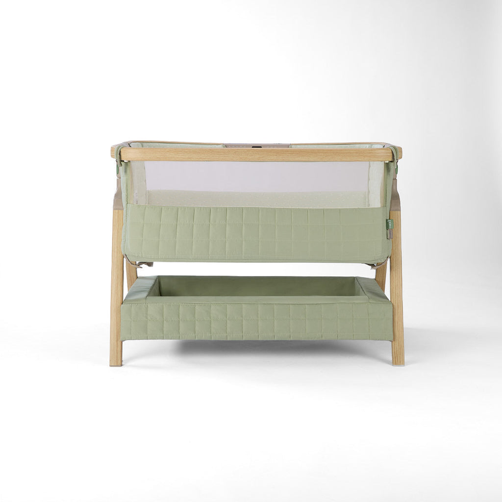 Tutti Bambini CoZee Sense Bedside Crib - Drifted Oak / Eucalyptus