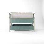 Tutti Bambini CoZee Sense Bedside Crib - Whitewash / Kelp