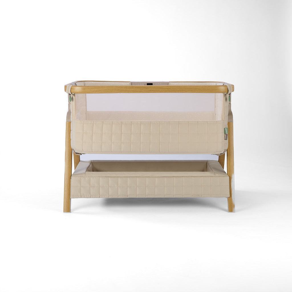Tutti Bambini CoZee Sense Bedside Crib - Toasted Oak / Sand