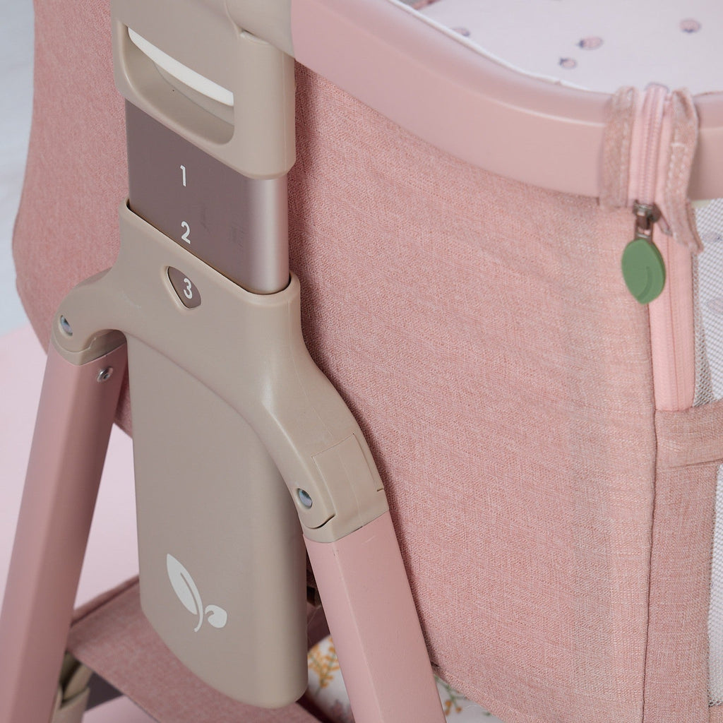 Tutti Bambini CoZee Zen Bedside Crib - Blush