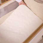 Tutti Bambini CoZee Air 2 Bedside Crib - Toasted Oak / Sand