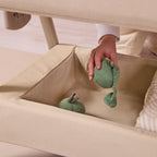 Tutti Bambini CoZee Air 2 Bedside Crib - Toasted Oak / Sand