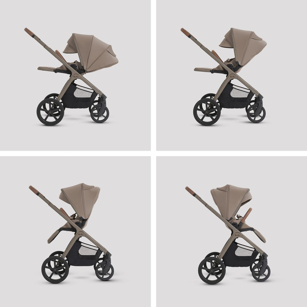 Silver Cross Cove 2 Ultimate Maxi-Cosi Cabriofix i-Size Car Seat Bundle - Champagne