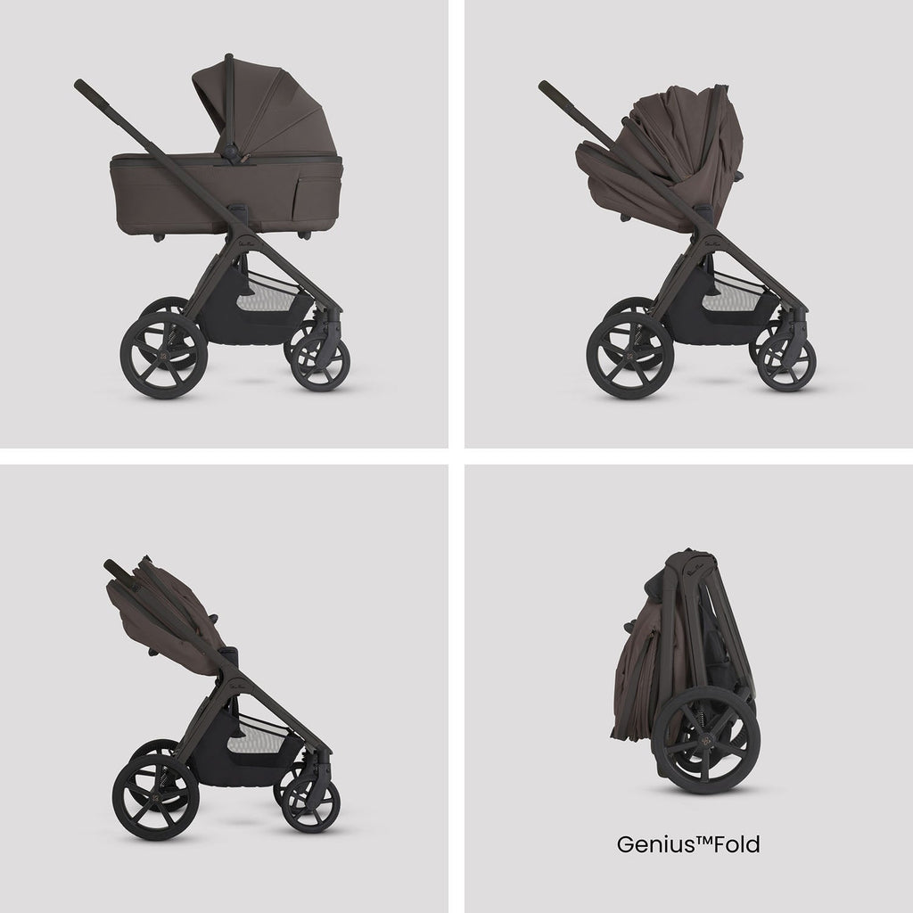Silver Cross Cove 2 Ultimate Cybex Cloud T Car Seat Bundle - Chocolate