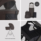 Silver Cross Cove 2 Ultimate 360 Family Car Seat Bundle - Chocolate